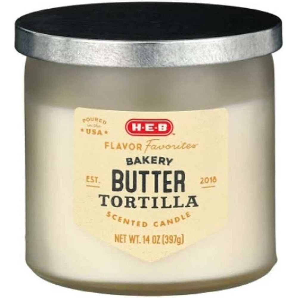 H-E-B Flavor Favorites Butter Tortilla Scented Candle, 14 oz